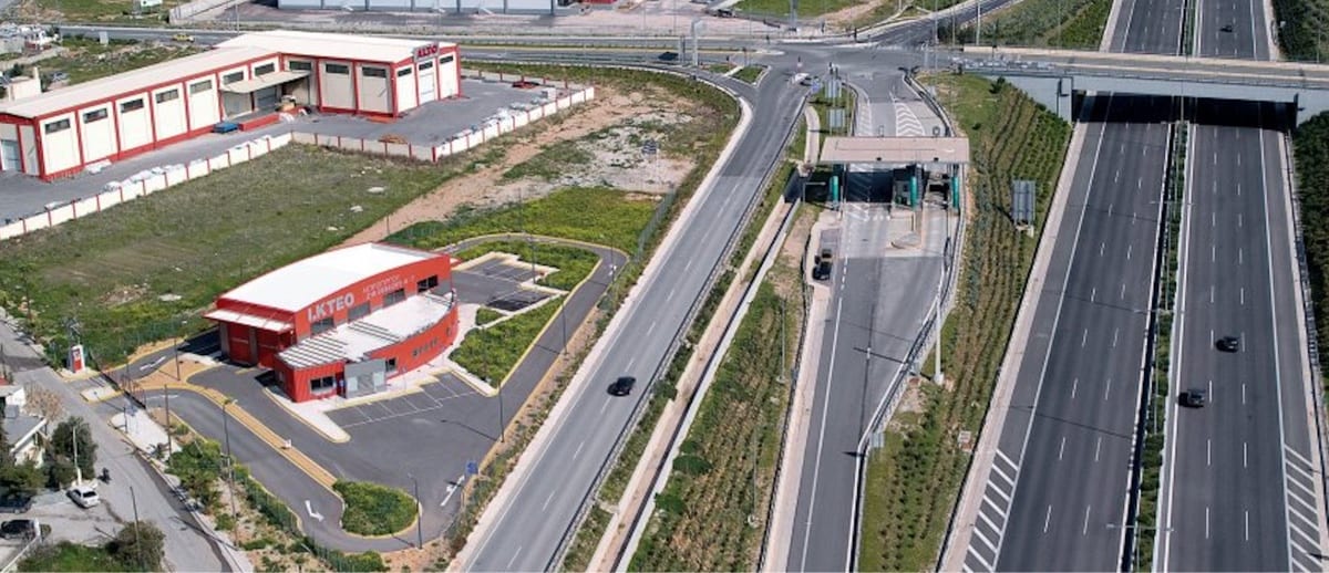 Aerial photo of the building