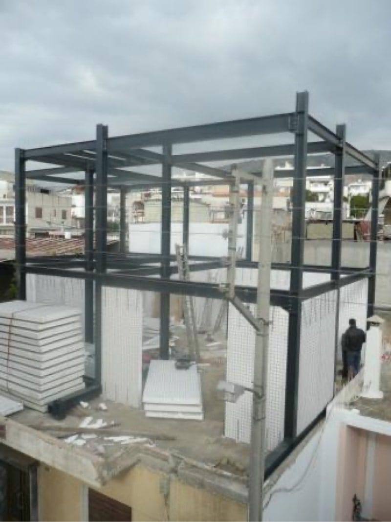 Start of 3D panel installation