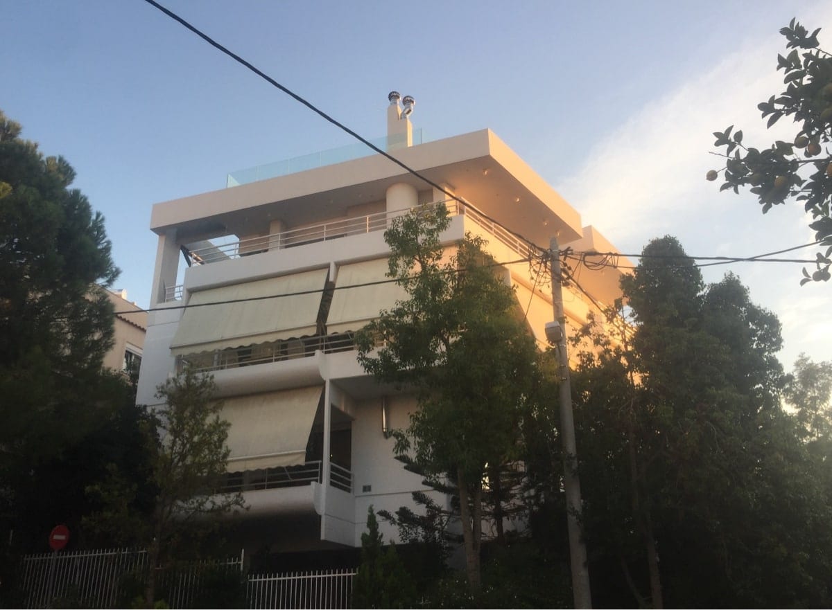 the completed building