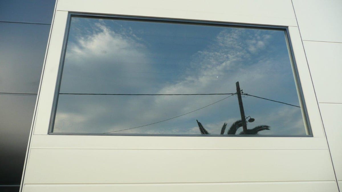 The custom flashings at the windows