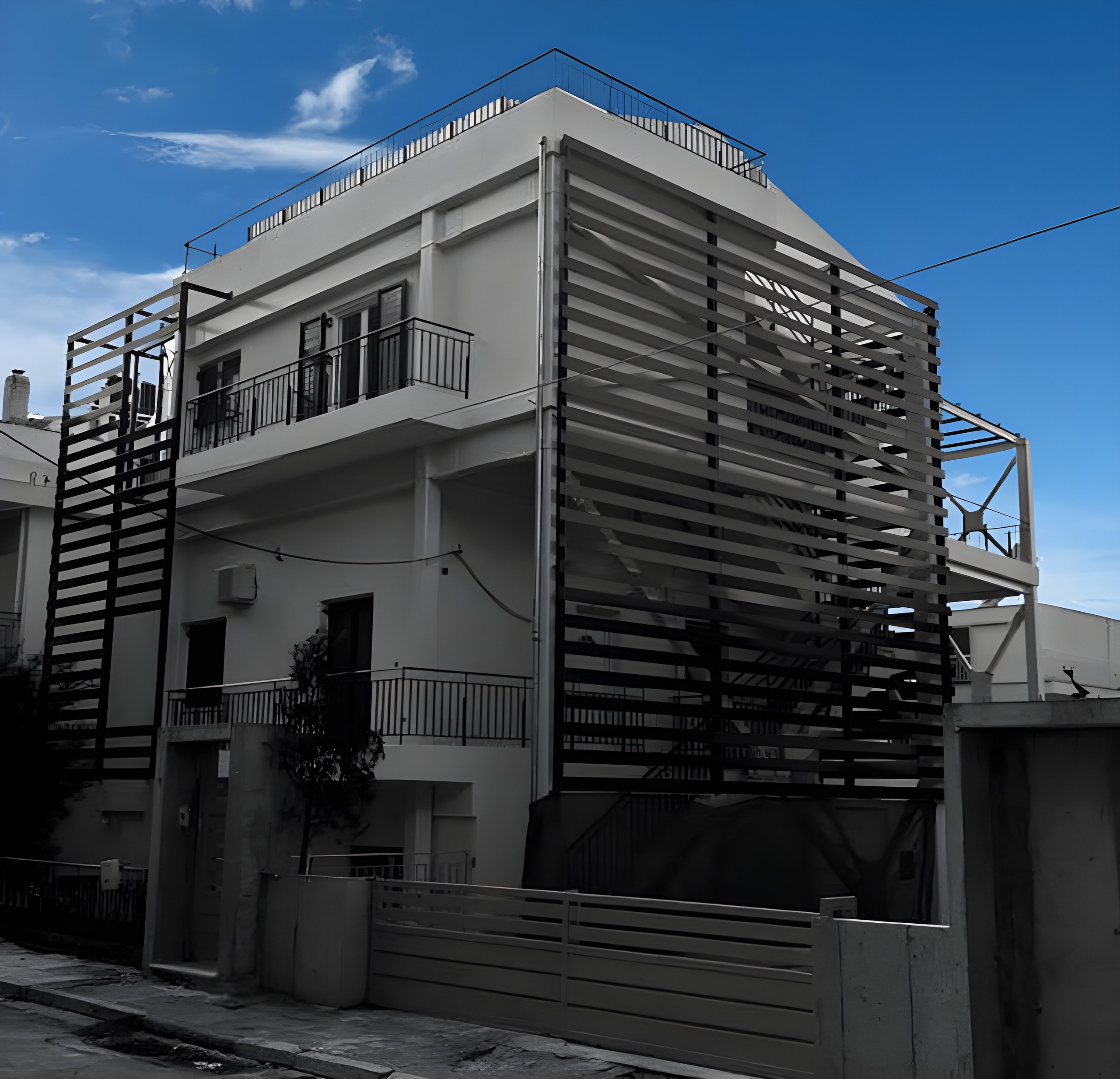 Vertical and side addition to a home in Melissia