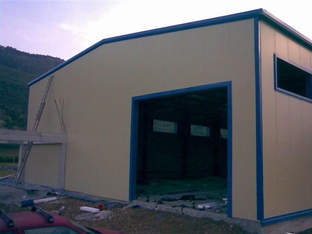 Final view of the agricultural storage building with a large entrance opening in Kaisari, Corinthia