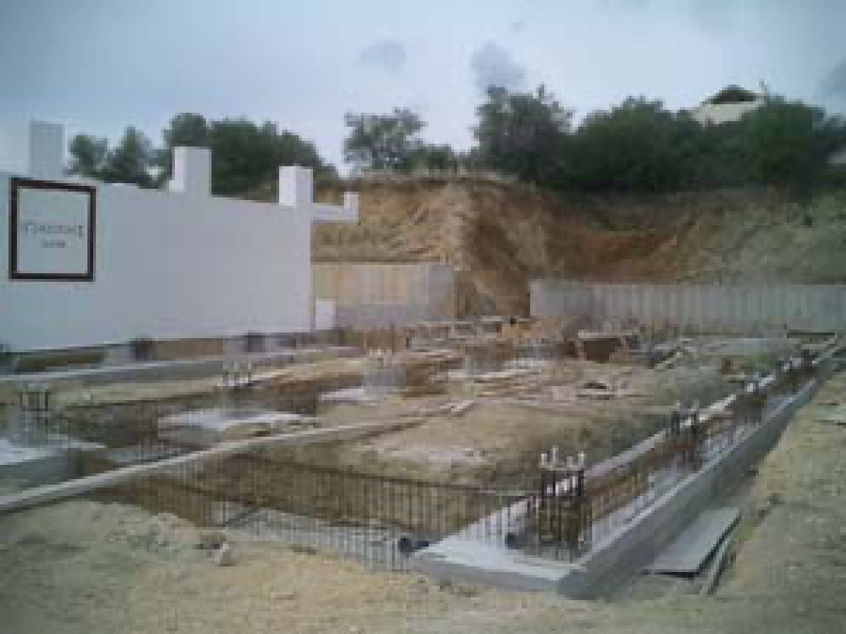 strip footings in progress
