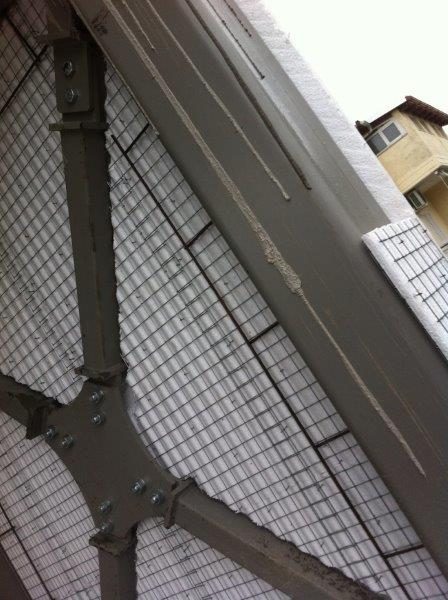 3D panel wall detail, vertical and lateral extension of a house in Melissia, Attica