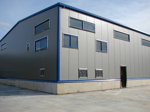 The varied layout of the openings, based on how the building works inside, looks good from the outside, Steel fabrication in Karystos, Evia-Tsitakis Dimitris & Co OE
