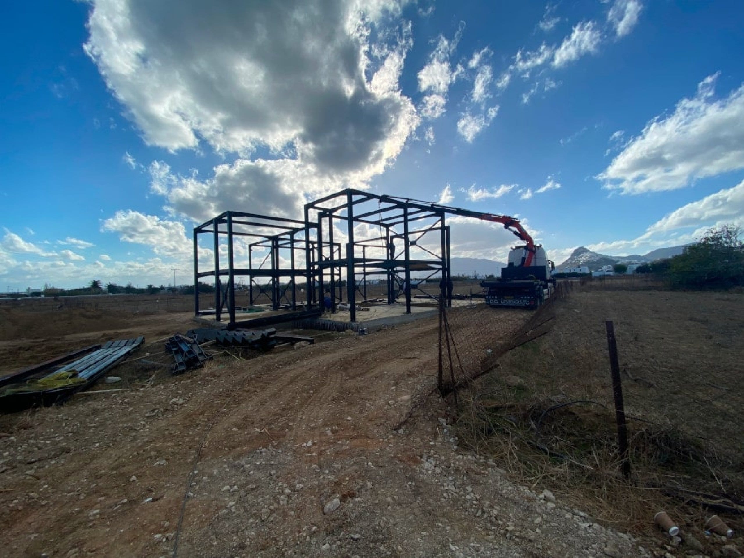 Shaping the steel frame